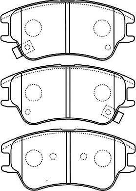 Kavo Parts BP-3027 - Тормозные колодки, дисковые, комплект autosila-amz.com