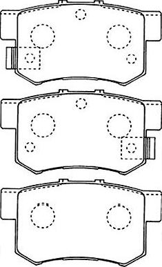 Kavo Parts BP-2043 - Тормозные колодки, дисковые, комплект autosila-amz.com