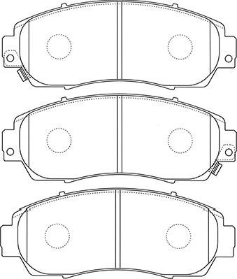 Kavo Parts BP-2059 - Тормозные колодки, дисковые, комплект autosila-amz.com