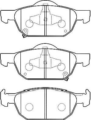 Kavo Parts BP-2056 - Тормозные колодки, дисковые, комплект autosila-amz.com