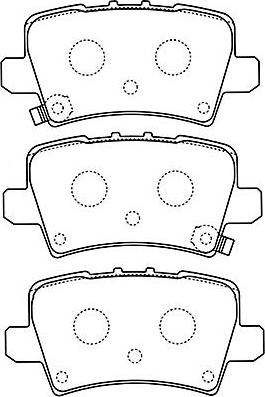 Kavo Parts BP-2051 - Тормозные колодки, дисковые, комплект autosila-amz.com