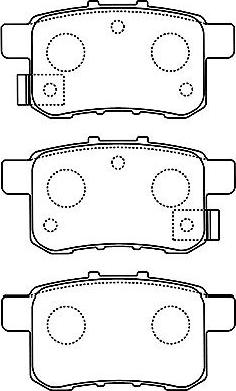 Kavo Parts BP-2057 - Тормозные колодки, дисковые, комплект autosila-amz.com