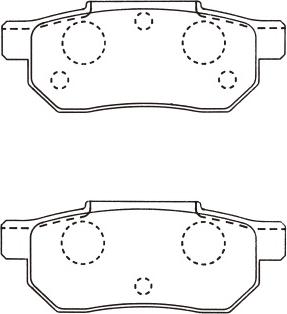 Kavo Parts BP-2031 - Тормозные колодки, дисковые, комплект autosila-amz.com