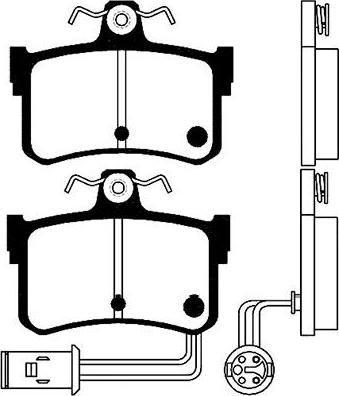 Kavo Parts BP-2027 - Тормозные колодки, дисковые, комплект autosila-amz.com