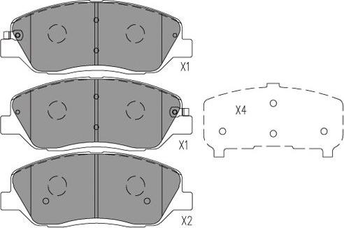 Kavo Parts BP-7507 - Тормозные колодки, дисковые, комплект autosila-amz.com