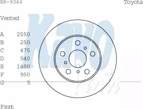 Kavo Parts BR-9344 - Тормозной диск autosila-amz.com