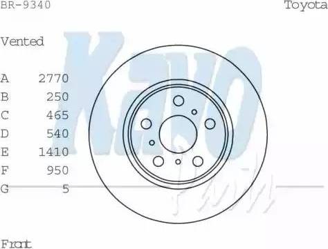 Kavo Parts BR-9340 - Тормозной диск autosila-amz.com