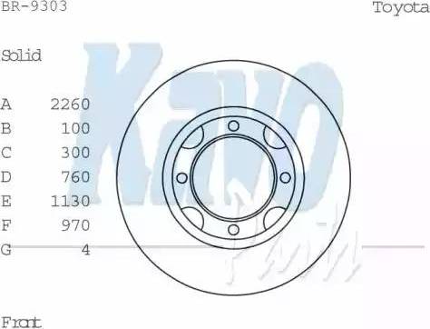 Kavo Parts BR-9303 - Тормозной диск autosila-amz.com