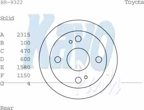 Kavo Parts BR-9322 - Тормозной диск autosila-amz.com