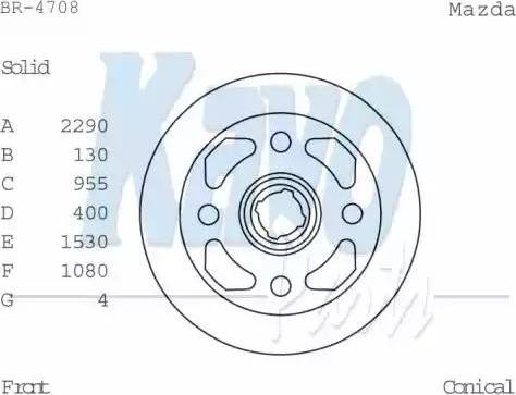 Kavo Parts BR-4708 - Тормозной диск autosila-amz.com