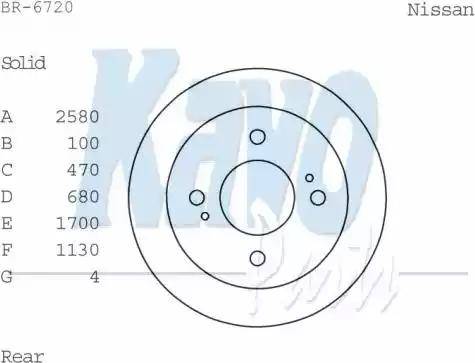 Kavo Parts BR-6720 - Тормозной диск autosila-amz.com