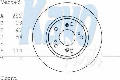 Kavo Parts BR-2264 - Тормозной диск autosila-amz.com