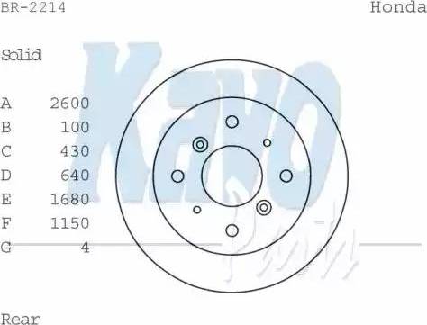 Kavo Parts BR-2214 - Тормозной диск autosila-amz.com