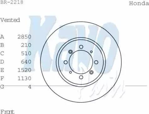 Kavo Parts BR-2218 - Тормозной диск autosila-amz.com