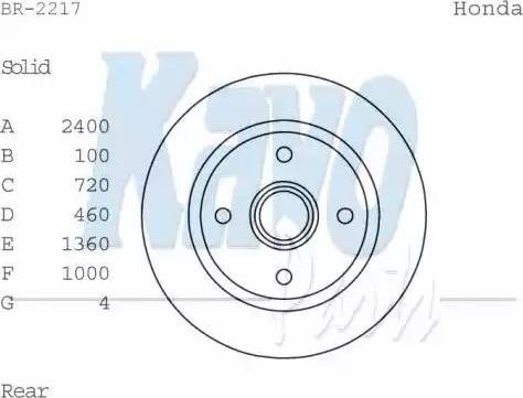 Kavo Parts BR-2217 - Тормозной диск autosila-amz.com