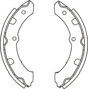 Kavo Parts BS-9949 - Комплект тормозных колодок, барабанные autosila-amz.com