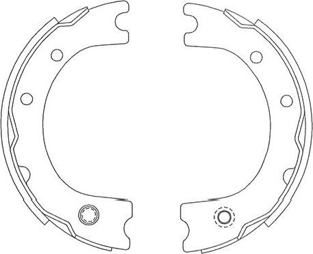 Kavo Parts BS-9940 - Комплект тормозных колодок, барабанные autosila-amz.com