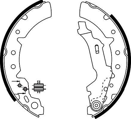 Kavo Parts KBS-9931 - Комплект тормозных колодок, барабанные autosila-amz.com