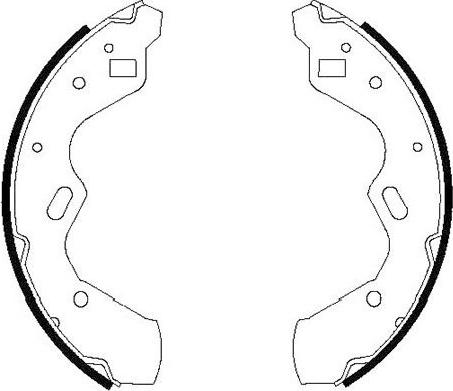 Kavo Parts BS-5419 - Комплект тормозных колодок, барабанные autosila-amz.com