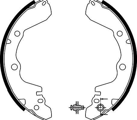 Kavo Parts BS-6416 - Комплект тормозных колодок, барабанные autosila-amz.com