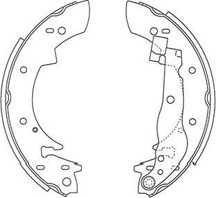 Kavo Parts BS-8935 - Комплект тормозных колодок, барабанные autosila-amz.com