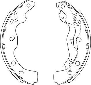 Kavo Parts BS-8936 - Комплект тормозных колодок, барабанные autosila-amz.com