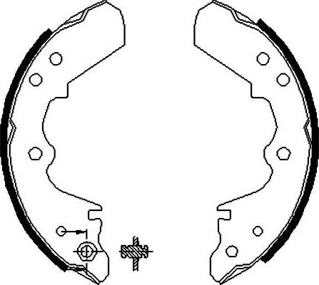 Kavo Parts BS-3900 - Комплект тормозных колодок, барабанные autosila-amz.com