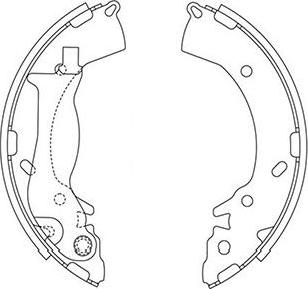 Kavo Parts BS-3417 - Комплект тормозных колодок, барабанные autosila-amz.com