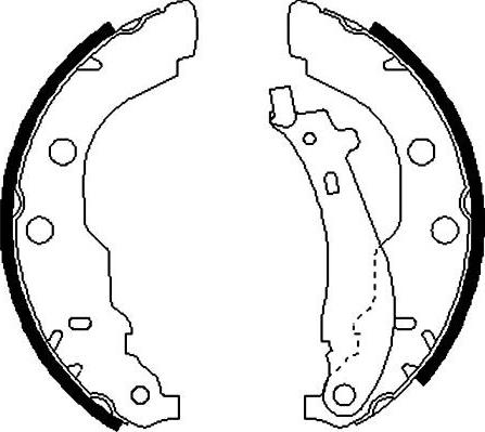 Kavo Parts BS-7416 - Комплект тормозных колодок, барабанные autosila-amz.com