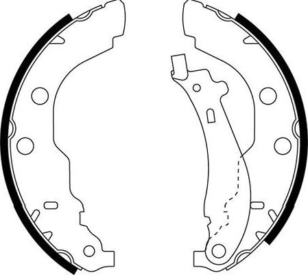 Kavo Parts BS-7424 - Комплект тормозных колодок, барабанные autosila-amz.com