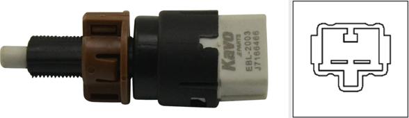 Kavo Parts EBL-2003 - Выключатель фонаря сигнала торможения autosila-amz.com