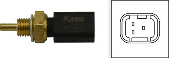 Kavo Parts ECT-6510 - Датчик, температура охлаждающей жидкости autosila-amz.com