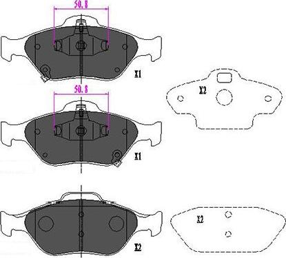 Kavo Parts KBP-9091 - Тормозные колодки, дисковые, комплект autosila-amz.com