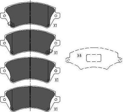 Kavo Parts KBP-9012 - Тормозные колодки, дисковые, комплект autosila-amz.com