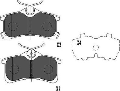 Kavo Parts KBP-9017 - Тормозные колодки, дисковые, комплект autosila-amz.com