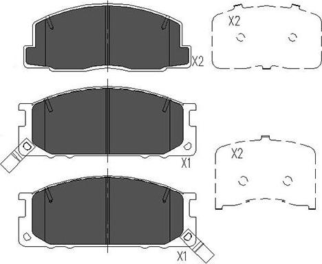 Kavo Parts KBP-9084 - Тормозные колодки, дисковые, комплект autosila-amz.com