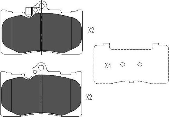 Kavo Parts KBP-9085 - Тормозные колодки, дисковые, комплект autosila-amz.com