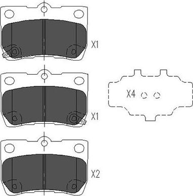 Kavo Parts KBP-9083 - Тормозные колодки, дисковые, комплект autosila-amz.com