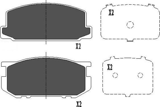 Kavo Parts KBP-9030 - Тормозные колодки, дисковые, комплект autosila-amz.com