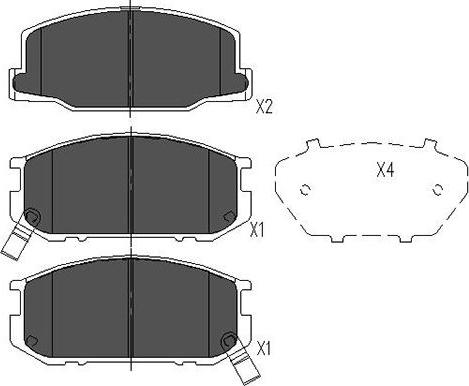 Kavo Parts KBP-9031 - Тормозные колодки, дисковые, комплект autosila-amz.com