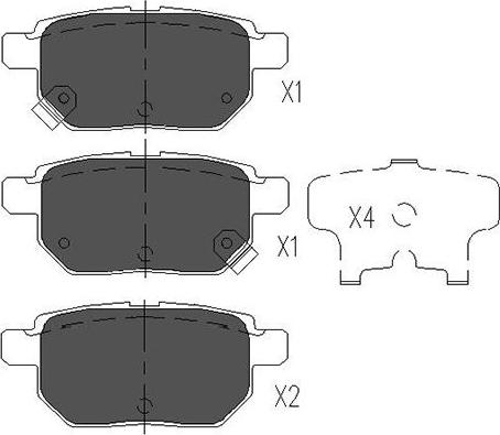 Kavo Parts KBP-9025 - Тормозные колодки, дисковые, комплект autosila-amz.com