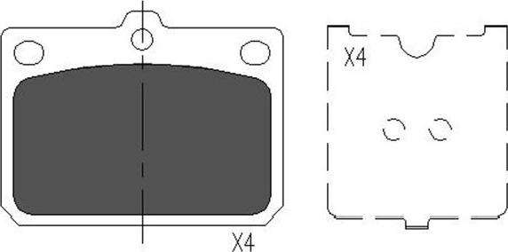 Kavo Parts KBP-9079 - Тормозные колодки, дисковые, комплект autosila-amz.com