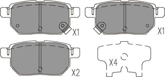 Kavo Parts KBP-9144 - Тормозные колодки, дисковые, комплект autosila-amz.com