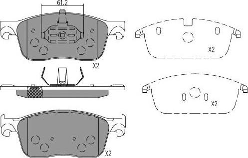 Kavo Parts KBP-9155 - Тормозные колодки, дисковые, комплект autosila-amz.com