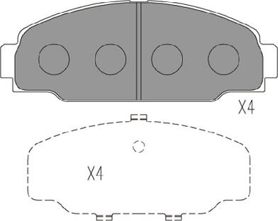 Kavo Parts KBP-9131 - Тормозные колодки, дисковые, комплект autosila-amz.com