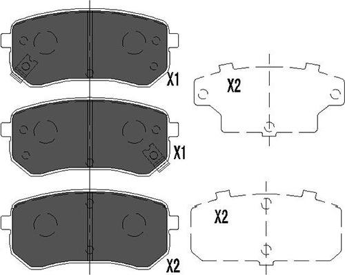 Kavo Parts KBP-4005 - Тормозные колодки, дисковые, комплект autosila-amz.com