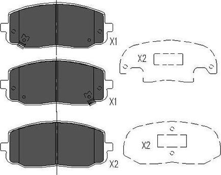 Kavo Parts KBP-4006 - Тормозные колодки, дисковые, комплект autosila-amz.com