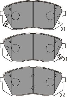 Kavo Parts KBP-4031 - Тормозные колодки, дисковые, комплект autosila-amz.com