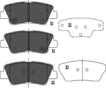 Kavo Parts KBP-4022 - Тормозные колодки, дисковые, комплект autosila-amz.com