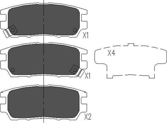 Kavo Parts KBP-5504 - Тормозные колодки, дисковые, комплект autosila-amz.com